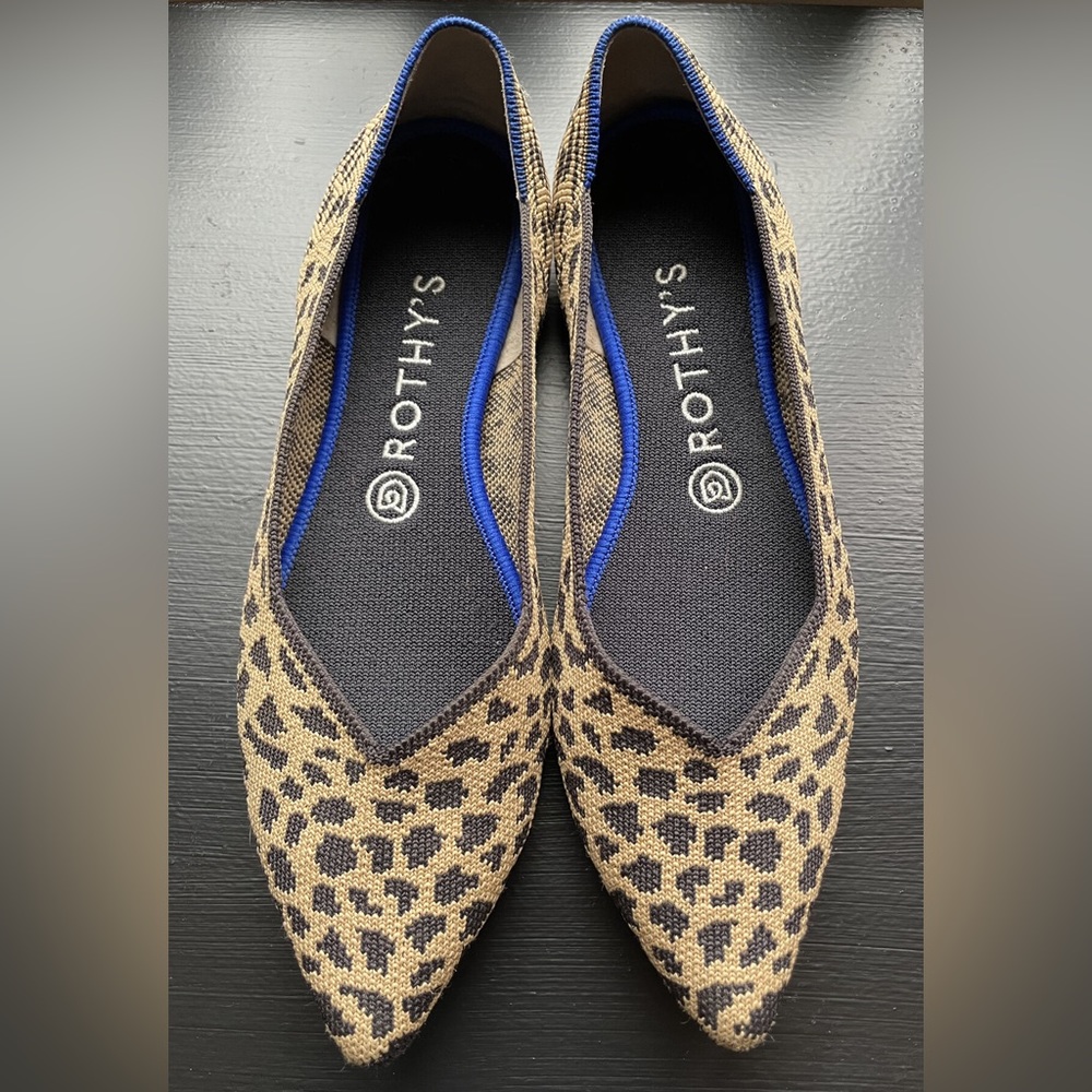 Rothy’s 8.5 animal print flats